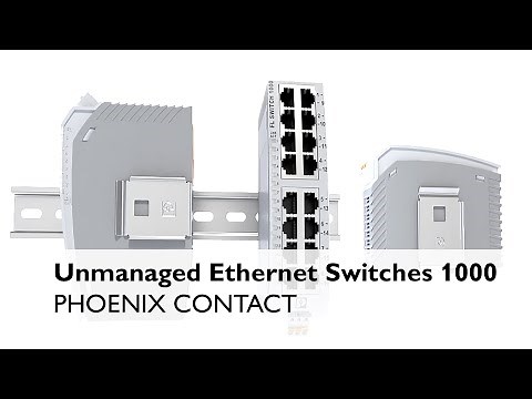 Industrial Unmanaged Switches FL SWITCH 1000 - Slim, robust and easy-to-install