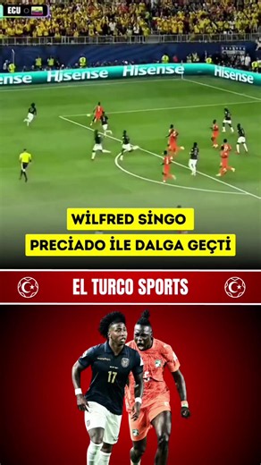 🥶 Wilfired Singo, Fildişi Sahili-Ekvador maçında rakip takım oyuncusu Preciado ile adeta dalga geçti. ⏳️ A. Preciado geçmişte Galatasaray'ın Sparta Prag maçına damga vurmuştu. 👏 Bu pozisyon sonrası bir çok Galatasaray taraftarı Singo'yu tebrik etti. #singo #wilfredsingo #preciado #worldcup #football