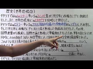【社会】 歴史－７７ 世界恐慌②