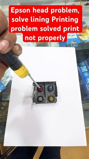 Epson All Ink Tank head problem lining Printing problem solved print not properly#epson#services#ink