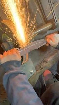 Handmade knive making series video no 6| blade finishing #knifeskills #shorts