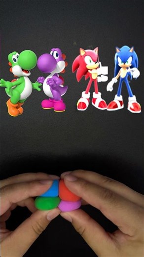 🔴 Sonic vs Yoshi! Which Color Will Win? 🌈 | Color Mix Challenge #supermario #sonic