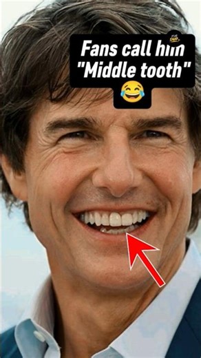#talwiinder #spongebob #usa 🫥😂Weird But True: Tom Cruise Has a Tooth in the Middle of His Face!