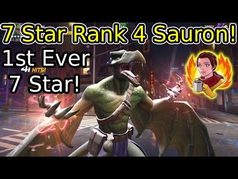 7 Star Rank 4 Sauron Gameplay! Is He Any Good? | Marvel Contest Of Champions
