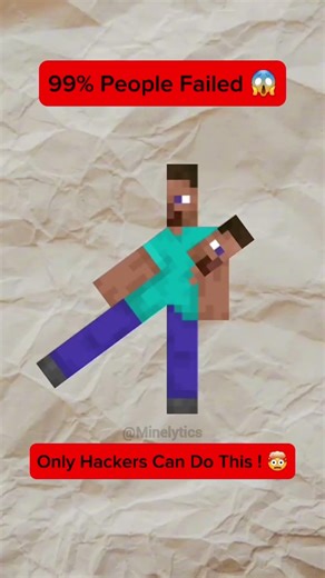 Only Hackers Can Do This! 🤯 | Minecraft challenge that 99% people failed | #shorts #viral #minecraft