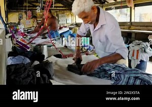 Dhobi Ghat traditional indian laundry in Fort Kochi, Kerala, India