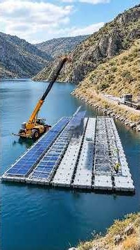 How a Floating Solar Platform Is Built in Fast-Forward.