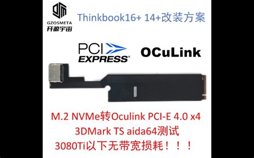 Thinkbook16+改装oculink 外接显卡 2.0版