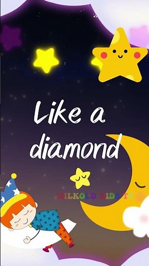 Twinkle Twinkle Little Star Song with Lyrics | Nursery Rhymes for Bedtime | Milkolo Kids TV #music