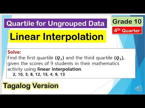 Linear Interpolation: Quartile for Ungrouped Data #Mathematics10 #FourthQuarter