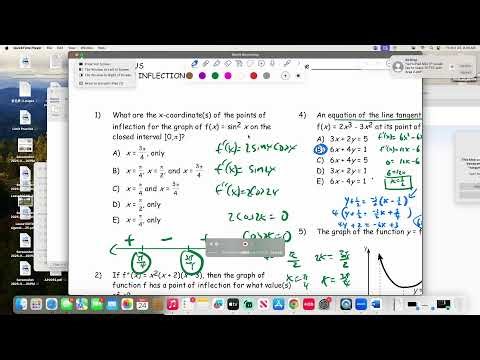 AP Pre-Calculus Concavity homework