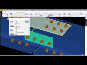 Tekla Open API splice connection.