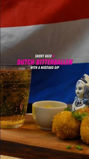 Food Shot: Short Beer x Dutch Bitterballen with a Mustard Dip