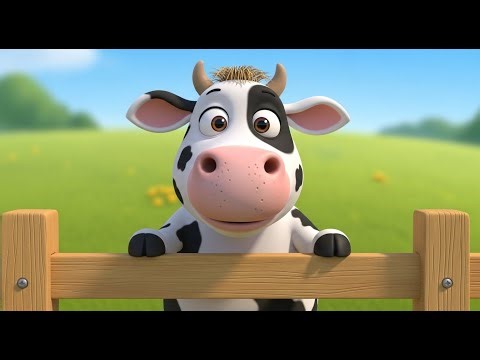 The Happy Cow Says Moo | Farm Animal Songs for Kids | Songs for Toddlers