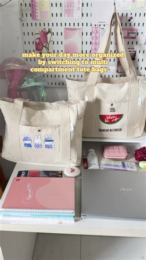 Multi-Compartment Tote Bags for Everyday Organization