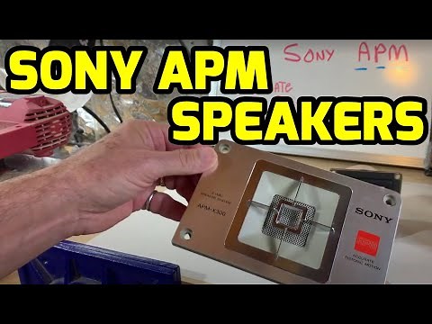 Sony APM-X300 Speakers. What's Inside? Honeycomb Planar Drivers !!!
