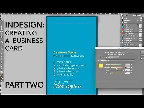 InDesign Tutorial 2 - type, colour & social media icons.