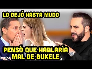 He wanted to speak ill of Bukele and left him speechless, epic response