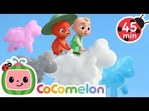 Baa Baa Cloud Sheep ☁ | CoComelon Animal Time | Animals for Kids