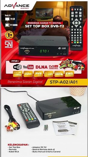 Advance Digital TV STB 📺 Full HD Receiver with WiFi