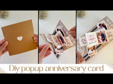 This Anniversary Card Opens Into Memories 😍 | DIY Popup Surprise Card