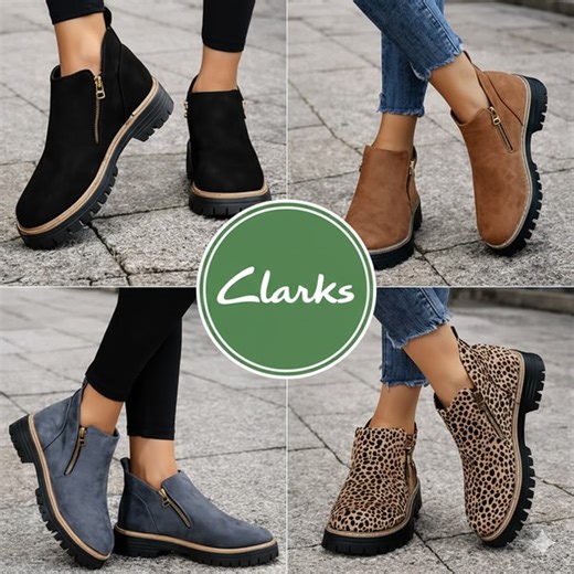 "QVC™ Reviews –Clarks For Women ❄️ Comfort You’ll Feel From the First Step Cold weather shouldn’t mean sore, cramped feet. These Women’s Round Toe Side Zip Winter Boots are designed to keep your feet warm, comfortable, and supported all day. 🔥 Cozy warm lining for winter days 💛 Side zipper — easy on & off 💙 Anti-slip sole for confident walking 👟 Round toe design for extra comfort ✅ Cushioned insole reduces foot fatigue ✅ Perfect for daily wear & winter outings 👉 Shop Now & Walk Comfortably 