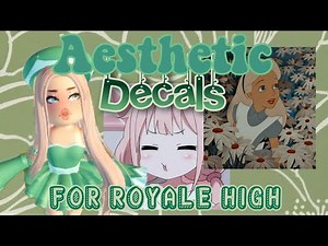 Aesthetic DECALS for your Royale High JOURNAL | Roblox