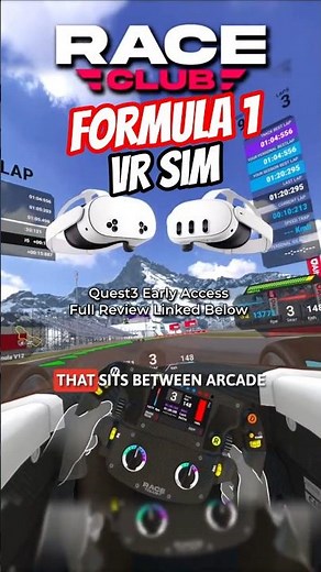 Formula 1 Sim Racing in VR: RACECLUB Quest3 #VR #simracing #metaquest