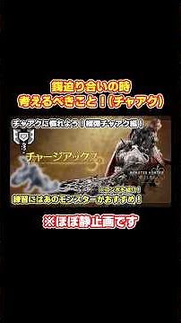 チャアク 鍔迫り合い後の技選択【モンハンワイルズ】#mhws #モンハンワイルズ