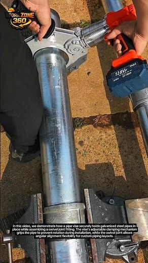 How to Use a Pipe Vise & Swivel Joint Fitting | Boost Plumbing/Construction Productivity