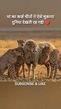 How the cheetahs repaid their mother’s debt left the world in awe! ❤️#shorts