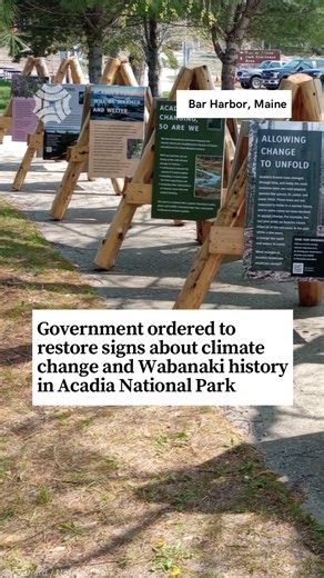 Government ordered to restore climate signs in Acadia