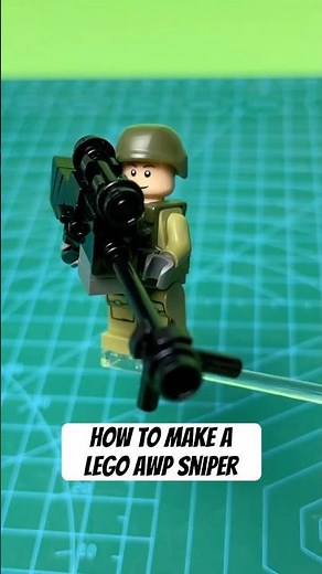 How to make a Lego AWP #lego #awp #weapon #army #sniper