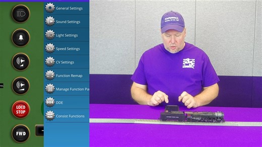 We installed a BLU-21PNEM8 in a BLI Berkshire. Now, let’s set it up and run it realistically using the Blunami App! In this session, we’ll: - Calibrate Dynamic Digital Exhaust (DDE) - Add momentum for realistic acceleration and braking - Adjust individual sound effect volumes - Show how to switch between App control and DCC system control BLI Berkshire Installation with a Blunami BLU-21PNEM8: https://youtu.be/one3r9LLVgU Dynamic Digital Exhaust (DDE) Calibration with Blunami or Tsunami2: https:/