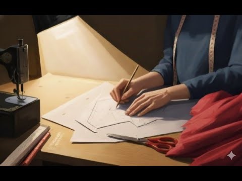 How to Draft a Collar Pattern from Scratch | Sewing Tutorial