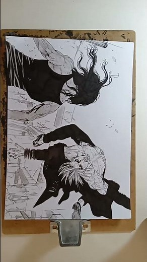 SUN KEN ROCK FIGHT MANGÁ ART (SUN KEN ROCK BY BOICHI) #art #drawing #lineart #mangaart