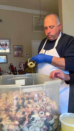 Italian Seafood Salad Recipe with Grandpa | Cooking with Family