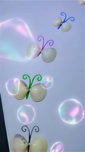 DIY butterfly 🦋 Using Sea Shells 🐚 | Easy DIY #DIY #Craft #Handmade #SeaShellArt