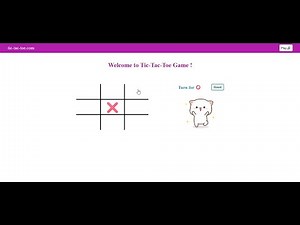 I built a Tic Tac Toe Game Using HTML, CSS & JavaScript