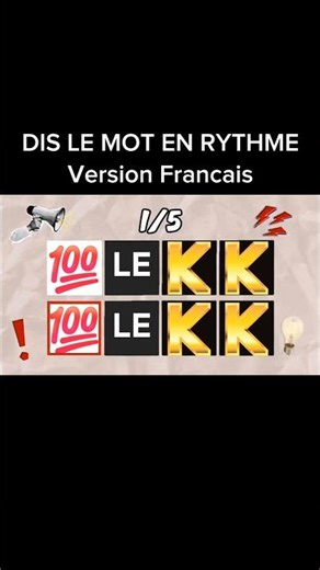 dis le mot en rythme #drôle