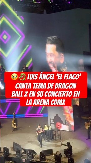 Luis Ángel ‘El Flaco’ canta ‘CHA-LA HEAD-CHA-LA’ de Dragon Ball Z en su concierto en la Arena CDMX