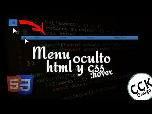 Tutorial - Menu Oculto solo con HTML y CSS