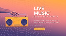 Live music design - Template by Nicepage