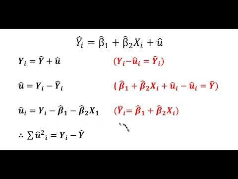 Estimation through the OLS technique: Deriving the variation of the deviation.