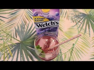 Sparkling Grape Lemon Mocktail
