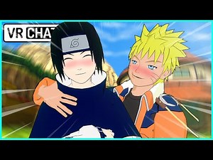 Naruto and Sasuke FALL IN LOVE (VRChat VR)