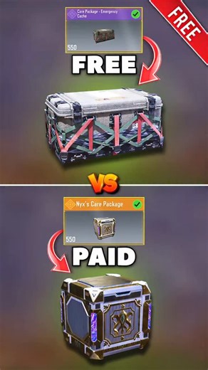 Free vs Paid Care Package in CODM | Strange One Gaming
