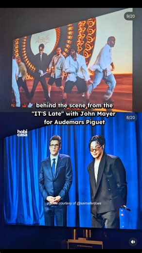 HobiCasa 💜 on Instagram: "Hobi spotted on cam 😍 Saima, the producer in-charged of “It’s Late” with John Mayer by AP shared more about the behind the scene of filming the show in Armani Hotel. Look at the note 😍BTS ( Behind the scene😅) Shooting Notice for a documentary production!!! j-hope seems to be appearing on the “CEO’s Table” segment of It’s Late With John Mayer produced by Audemars Piguet! COMING SOON 😍 📸 Saima Ferdows We hope to see this late show come to life and witness the full p