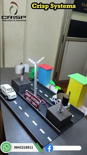 Traffic Turbine Model | Vertical Axis Wind Turbine | Highway Energy Working Model | Science Project