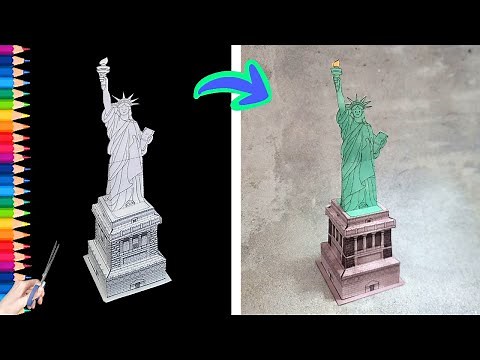 DIY Statue of Liberty Papercraft | How to Make Statue of Liberty with Paper Design